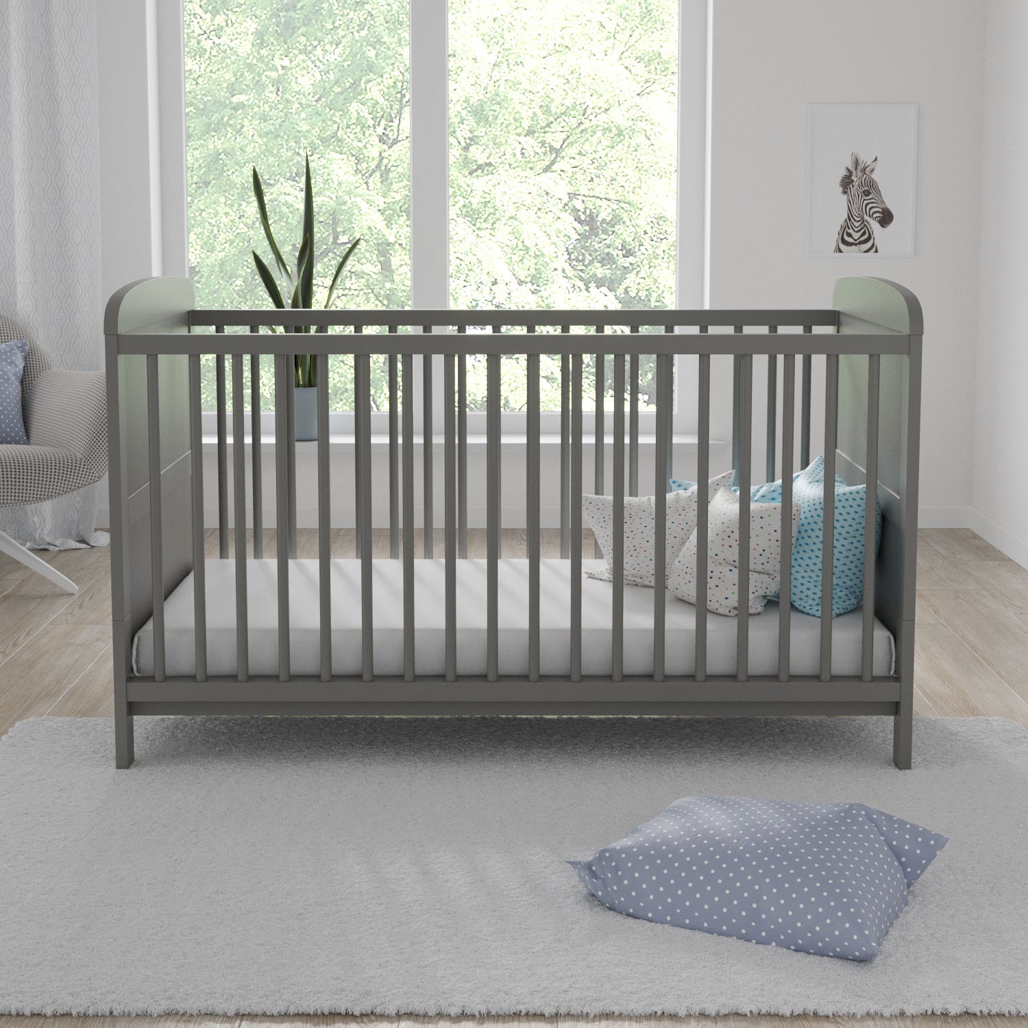 Love For Sleep baby Cot Bed Grey MADDOX Cot Bed 140x70cm