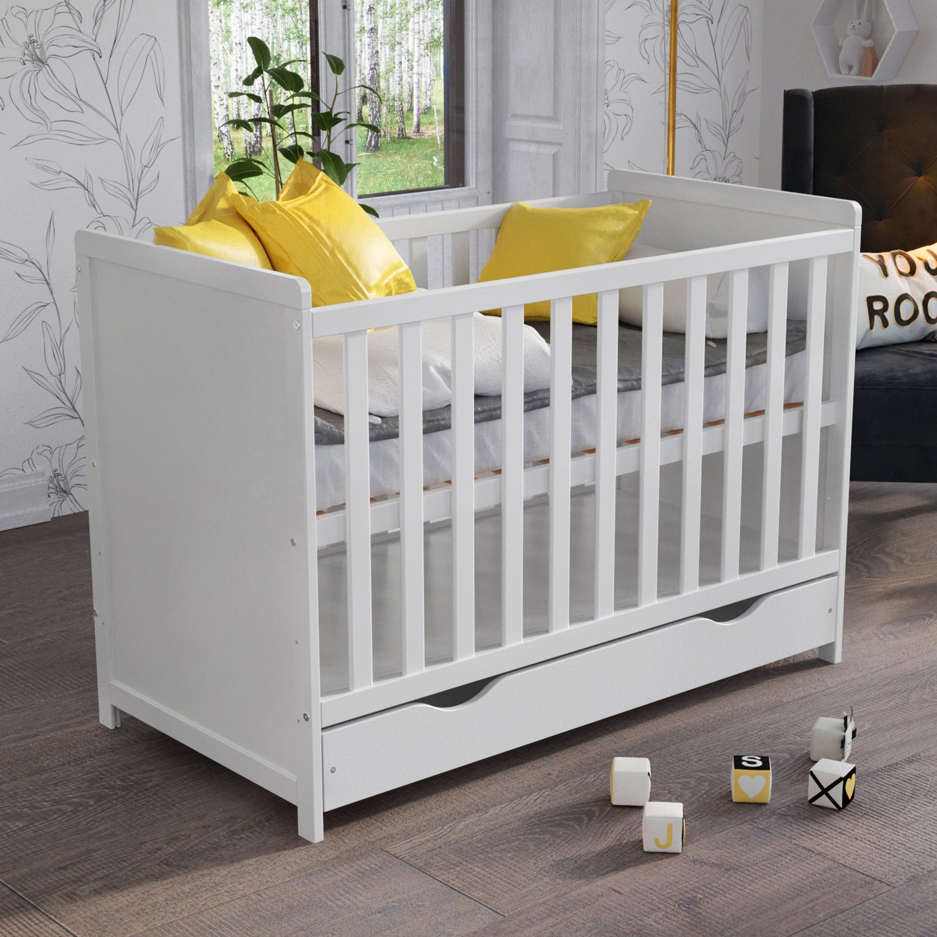 MATILDA Cot Bed 120x60cm with Drawer