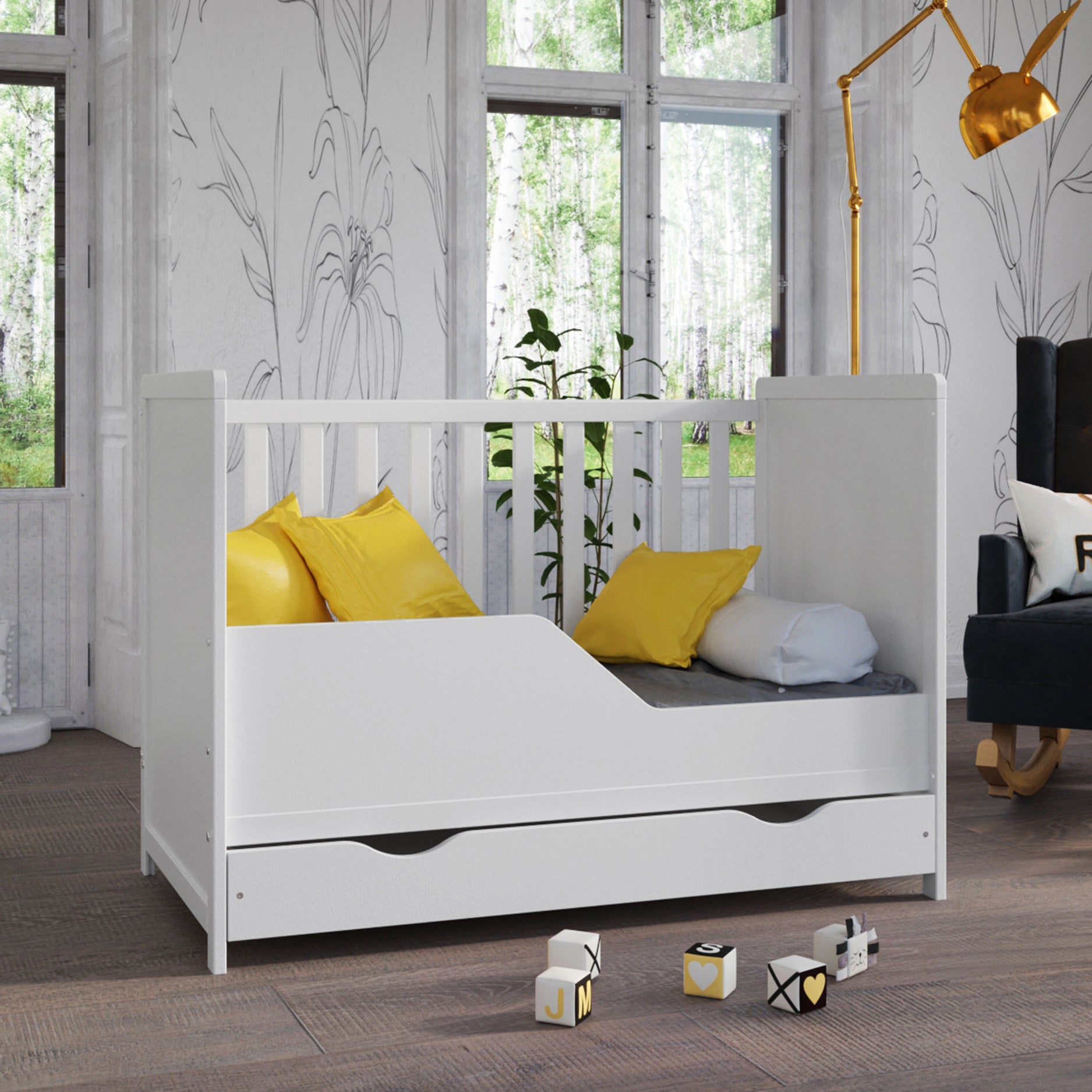 MATILDA Cot Bed 120x60cm with Drawer