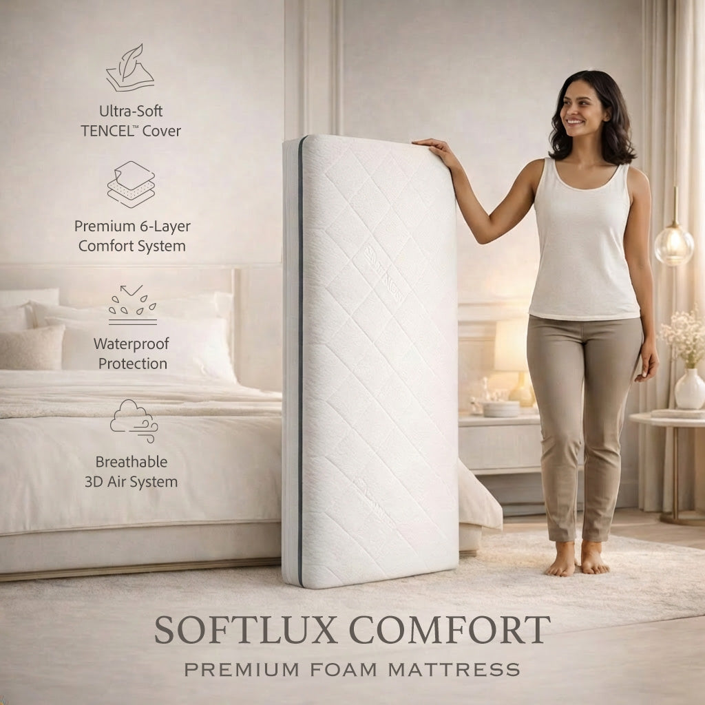 Love For Sleep baby Mattress 160 x 80 x 10 cm SOFTLUX COMFORT Baby Cot Bed Mattress