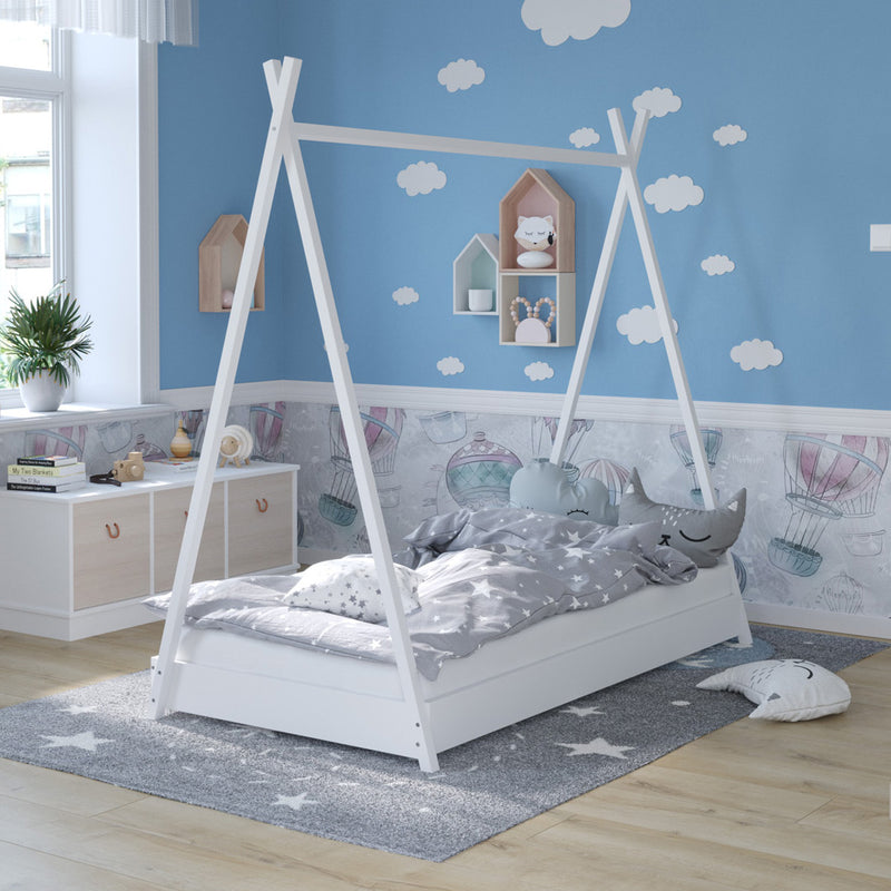 Love For Sleep baby Junior Bed White TIPI Junior Bed 160x80cm