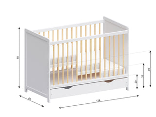 Tokyo | Cot Bed 120x60cm with Drawer & Mattress