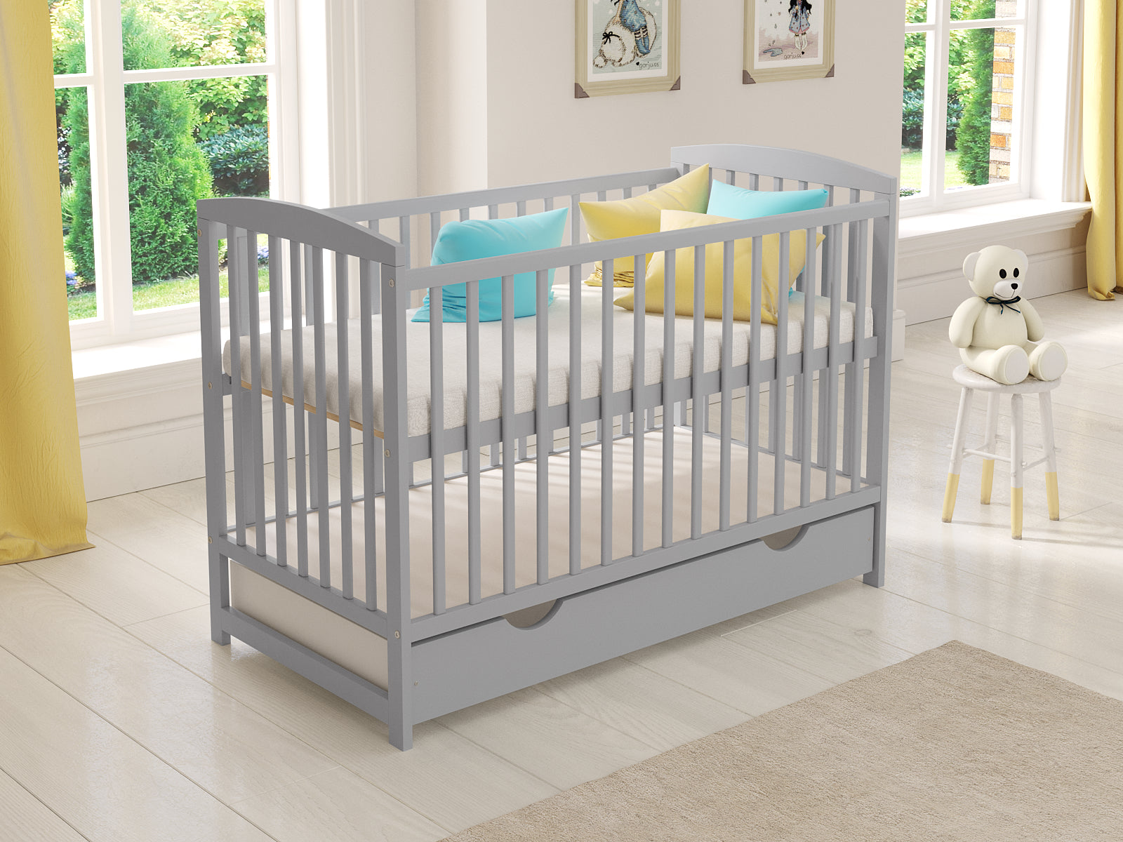 Jacob | Cot Bed 120x60cm with drawer