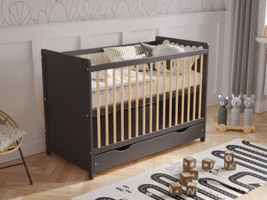 Baby Cot Bed 120x60cm with Drawer – Tokyo Model