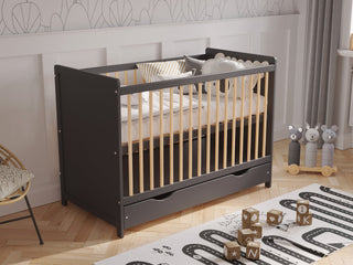 Baby Cot Bed 120x60cm with Drawer – Tokyo Model
