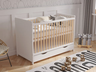Baby Cot Bed 120x60cm with Drawer – Tokyo Model